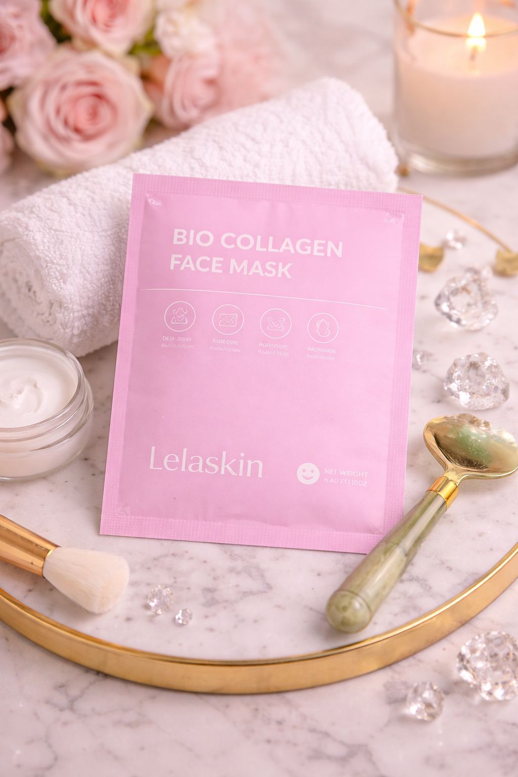 Kollagengesichtsmaske